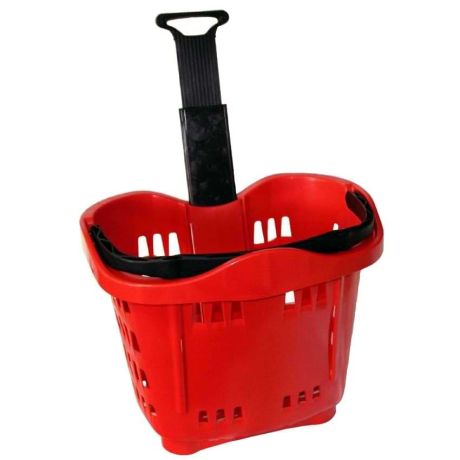 Panier magasin sur roulettes 43L Panier magasin sur roulettes 43L