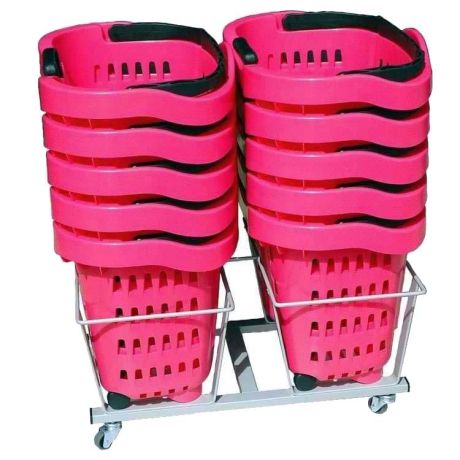Chariot à roulettes pour panier 43L Chariot à roulettes pour panier 43L