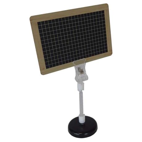 Porte-prix à pince articulée sur base magnétique