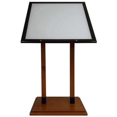 Vitrine porte-menu sur pied Vitrine porte-menu sur pied