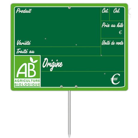 Etiquette Bio Primeur AB grand format Etiquette Bio Primeur AB grand format