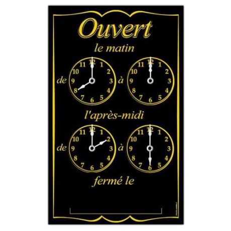 Pendulette affichage des horaires Pendulette affichage des horaires