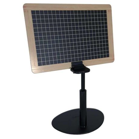 Pied porte-étiquette inclinable noir