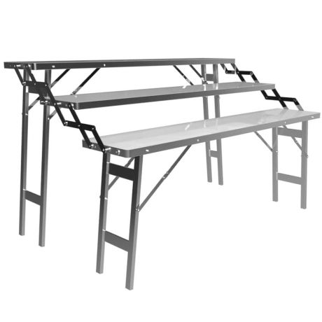 Table escalier 3 niveaux alu pliante Table escalier 3 niveaux alu pliante
