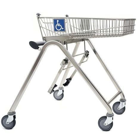 Chariot magasin pour fauteuil roulant Chariot magasin pour fauteuil roulant