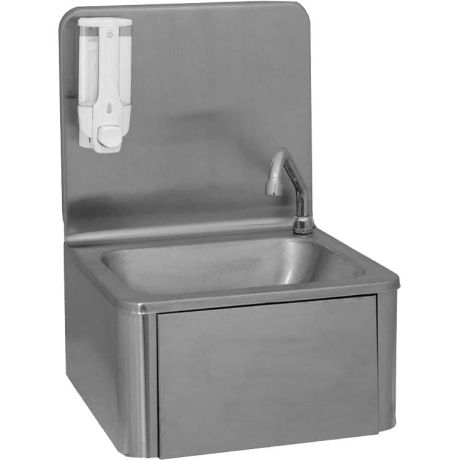 Lave-mains inox à commande fémorale Lave-mains inox à commande fémorale