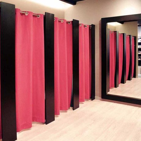 Rideau cabine essayage non feu M1 Rideau cabine essayage non feu M1
