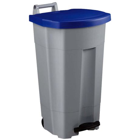 Poubelle à pédale grise 90L Poubelle à pédale grise 90L
