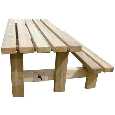 Table pique nique pour fauteuils roulants Table pique nique pour fauteuils roulants