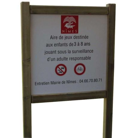 Panneau réglementaire aire de jeux Panneau réglementaire aire de jeux