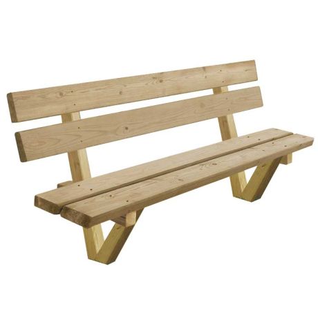 Banc forestier bois Pinède Banc forestier bois Pinède