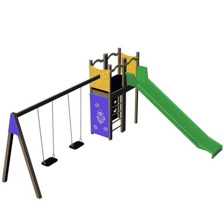 Jeu structure avec portique intégré Jeu structure avec portique intégré
