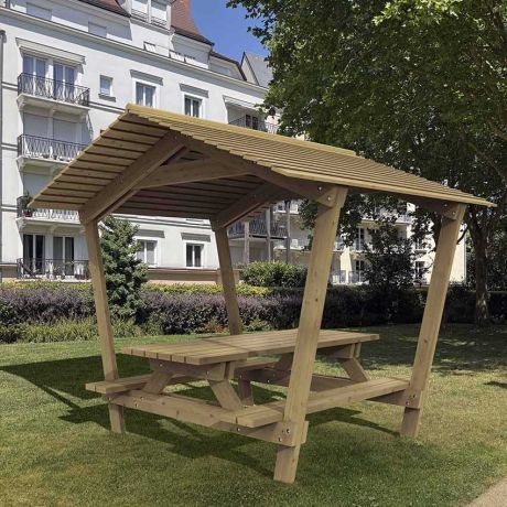 Table pique-nique abritée