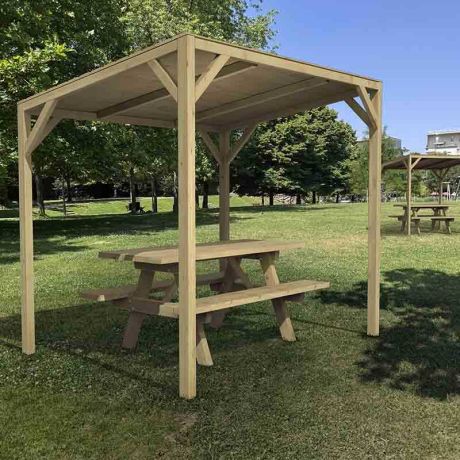 Ombrière pour table pique-nique