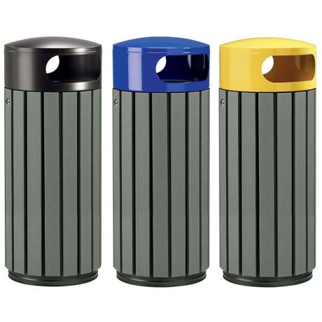 Corbeille lattes recyclées Lalinde 60L