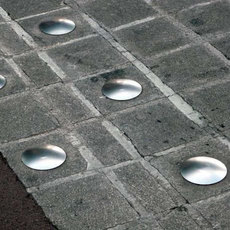 Clou de voirie inox brossé Clou de voirie inox brossé