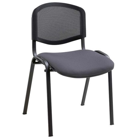 Chaise tissu - dossier résille Luke Chaise tissu - dossier résille Luke