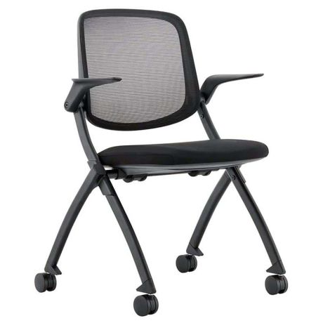 Chaise rabattable visiteur à roulettes Visi