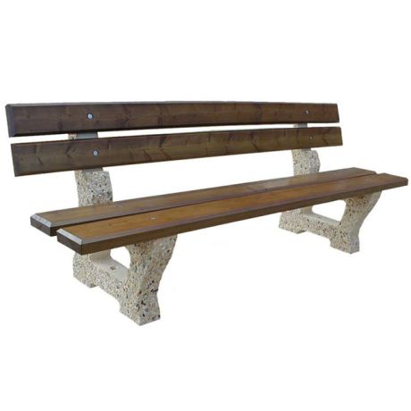Banc béton et bois Sarlat Banc béton et bois Sarlat