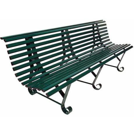 Banc métal Luxembourg Vert RAL 6005 Banc métal Luxembourg Vert RAL 6005