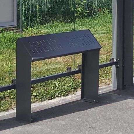 Banc assis-debout tout acier Kub Banc assis-debout tout acier Kub