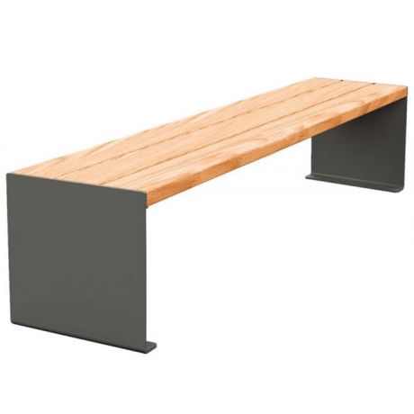 Banquette acier et bois Kub Banquette acier et bois Kub