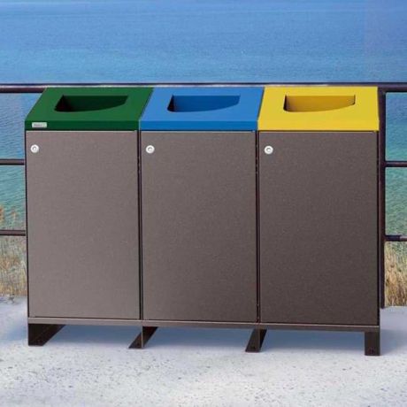 Poubelle tri-sélectif Berlin 100L Poubelle tri-sélectif Berlin 100L
