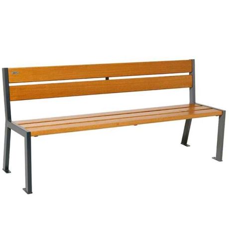 Banc public acier et bois Silaos Banc public acier et bois Silaos