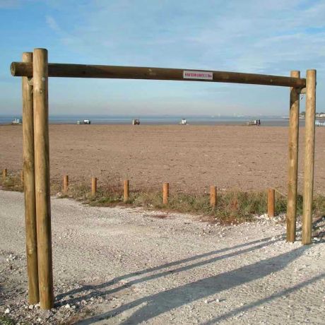 Portique limitation de hauteur bois Portique limitation de hauteur bois