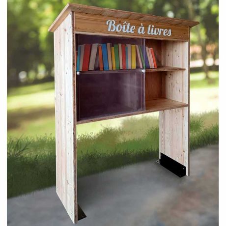 Boite à livres en bois Boite à livres en bois