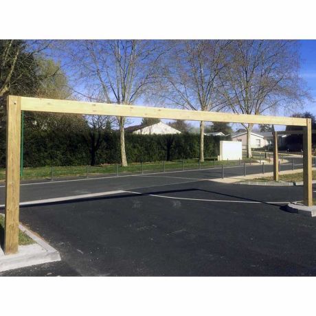Portique limitation de hauteur bois grande largeur Portique limitation de hauteur bois grande largeur