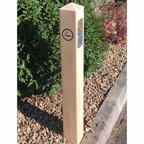 Borne cendrier en bois