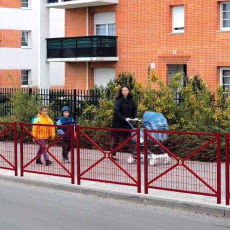 Barrière de ville Valence grillagée Barrière de ville Valence grillagée