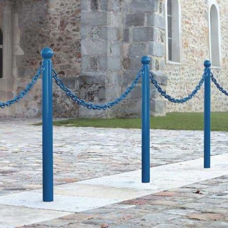 Potelet de ville à anneaux pour chaîne Potelet de ville à anneaux pour chaîne