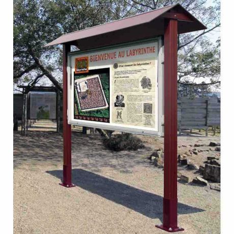 Vitrine Aluminium et Bois sur pieds Vitrine Aluminium et Bois sur pieds