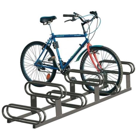Support vélos emplacements décalés 6 places Support vélos emplacements décalés 6 places
