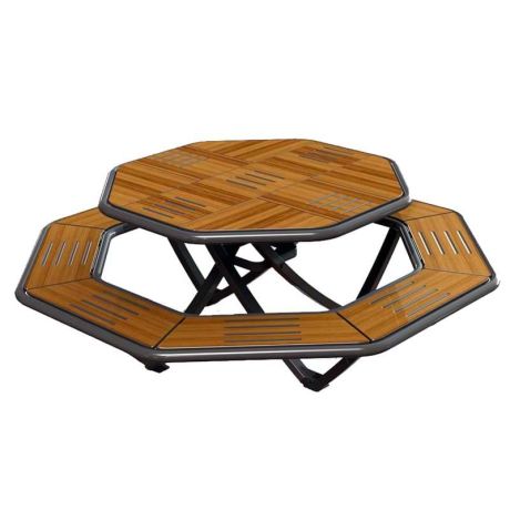 Table pique-nique octogonale Carnac