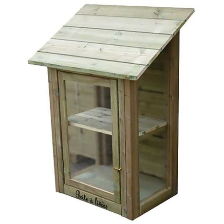 Boite à livres murale bois autoclave Boite à livres murale bois autoclave