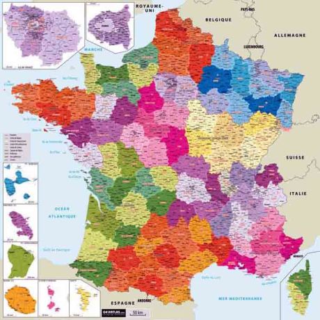 Carte France administrative Carte France administrative