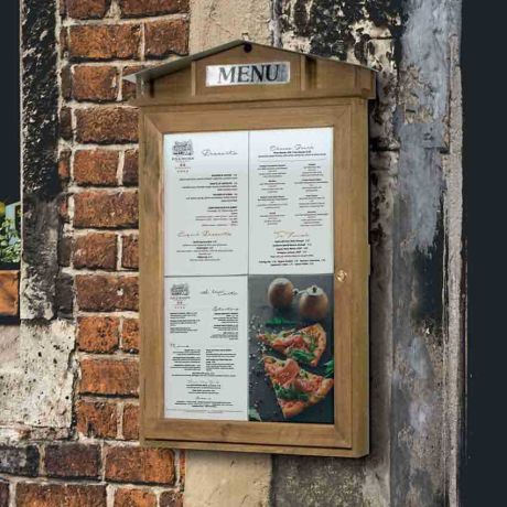Vitrine menu Rustique Vitrine menu Rustique