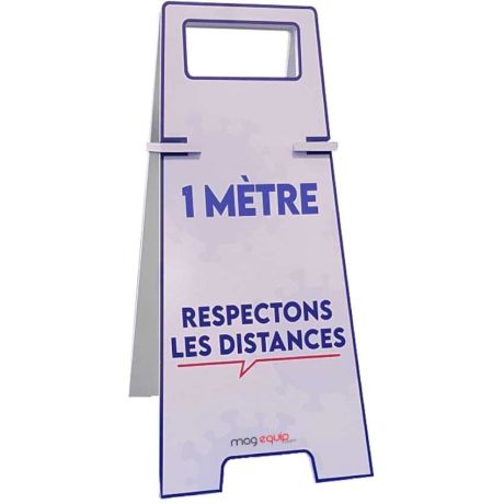 Chevalet "Respectons les distances"