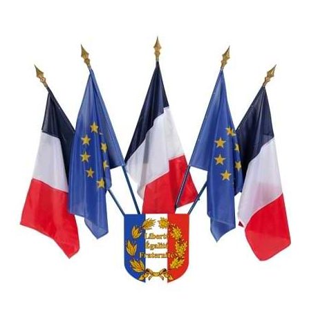 Ecusson porte-drapeaux de façade Ecusson porte-drapeaux de façade