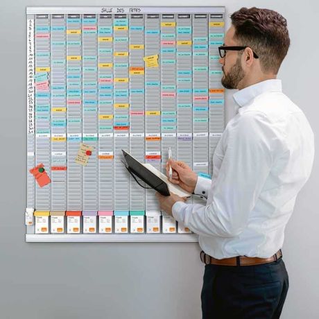 Planning annuel à fiches T Nobo - 54 Fentes