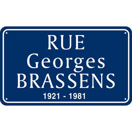 Plaque nom de rue personnalisée aluminium