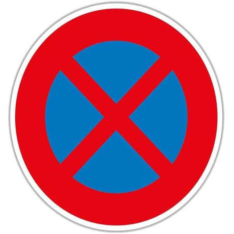 Panneau temporaire sur pied Arrêt et Stationnement Interdits B6d Panneau temporaire sur pied Arrêt et Stationnement Interdits B6d