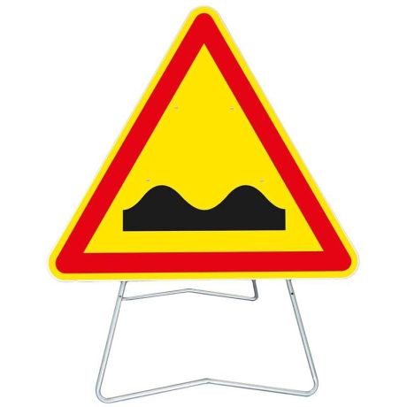 Panneau temporaire sur pied Dos d'âne AK2 Panneau temporaire sur pied Dos d'âne AK2