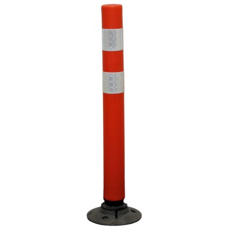 Balise flexible + base caoutchouc Balise flexible + base caoutchouc