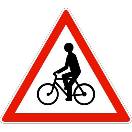 Panneau Danger cycliste A21 Panneau Danger cycliste A21
