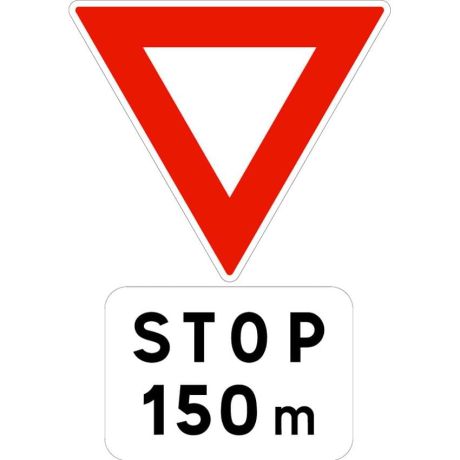 Panneau Danger stop AB5 + M5 Panneau Danger stop AB5 + M5