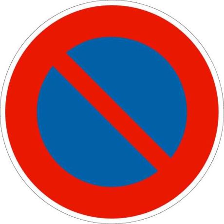 Panneau Interdiction de stationner B6a1 Panneau Interdiction de stationner B6a1